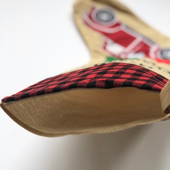 🎄3 Pieces 3D Merry Christmas Flowers 18” Stocking - Picture 8 of 15